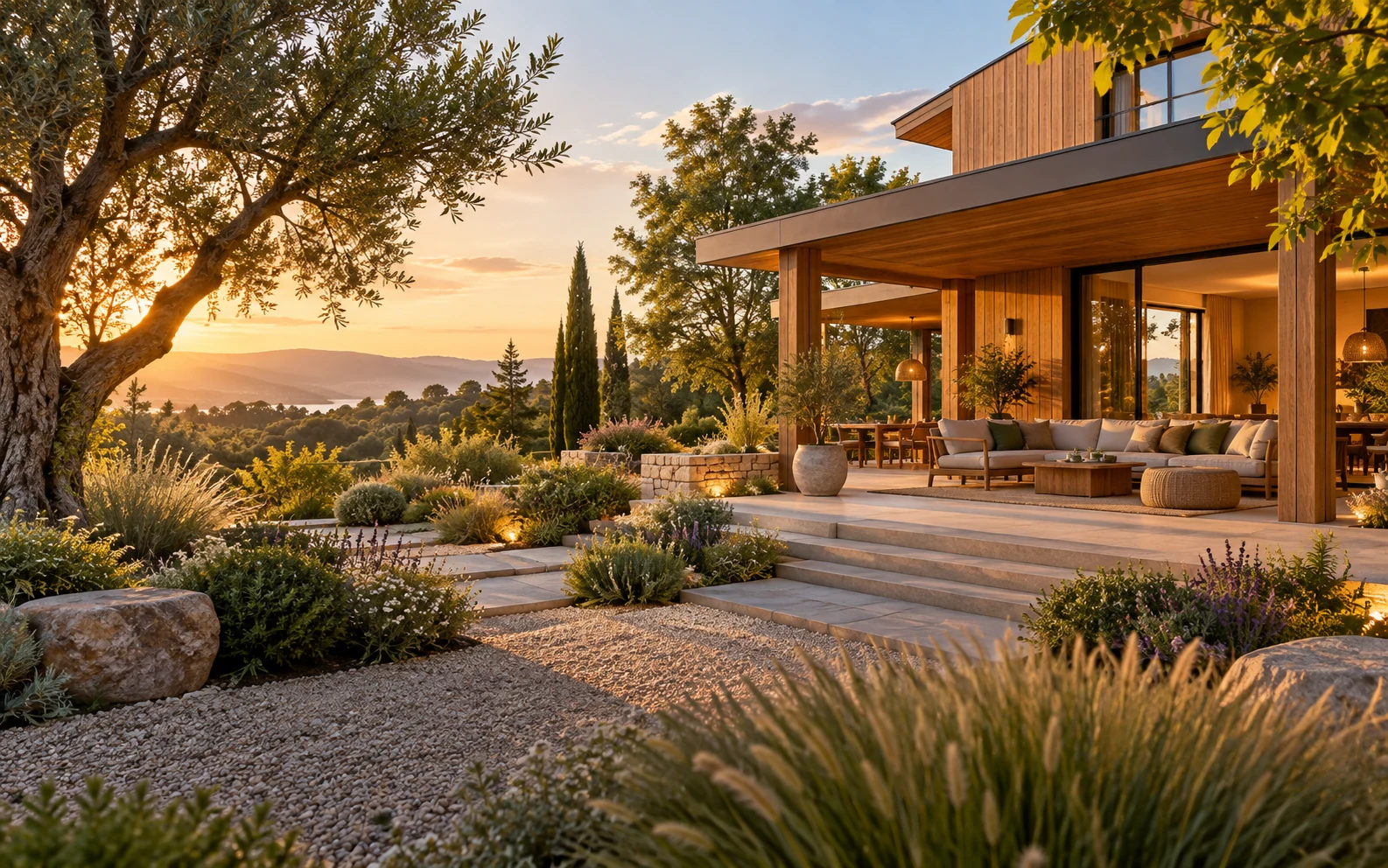 Natural materials and outdoor living